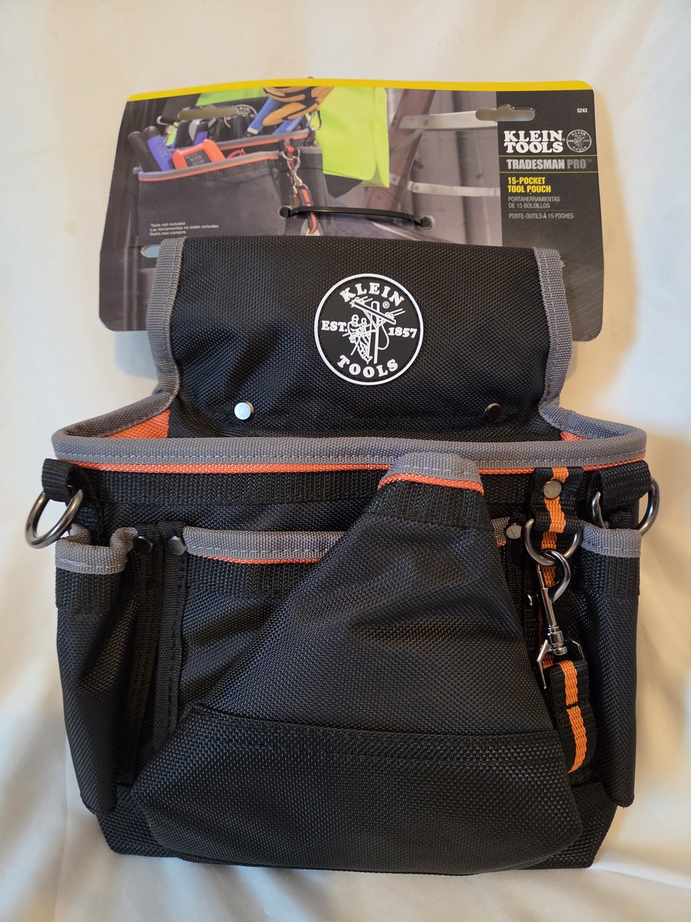 Tradesman Pro Black 15-Pocket Tool Pouch Klein Tools